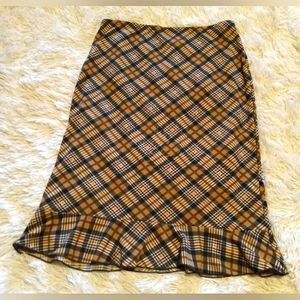 BCBG Paris Vintage Plaid Skirt